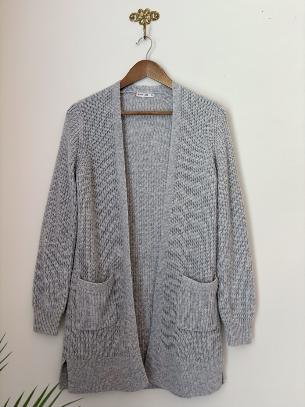 Marine Layer Grey Longline Cabin Cardigan Sweater XS